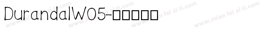 DurandalW05字体转换
