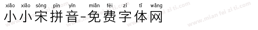 小小宋拼音字体转换