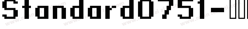 Standard0751字体转换