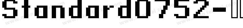 Standard0752字体转换