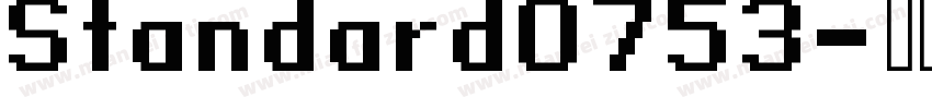 Standard0753字体转换