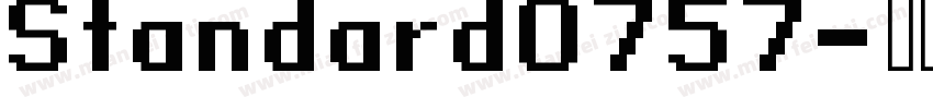 Standard0757字体转换