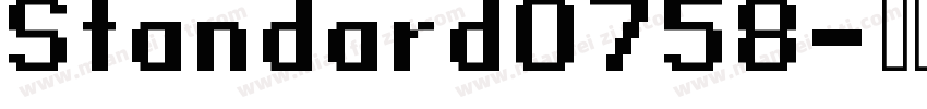 Standard0758字体转换