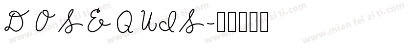 DOSEQUIS字体转换