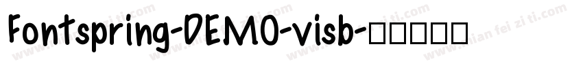 Fontspring-DEMO-visb字体转换