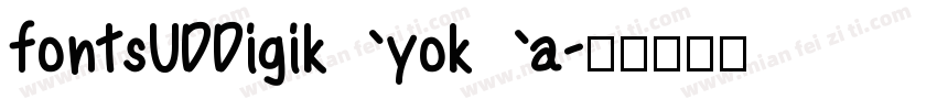 fontsUDDigikyoka字体转换