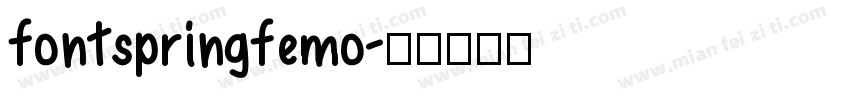 fontspringfemo字体转换