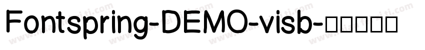Fontspring-DEMO-visb字体转换