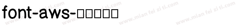 font-aws字体转换