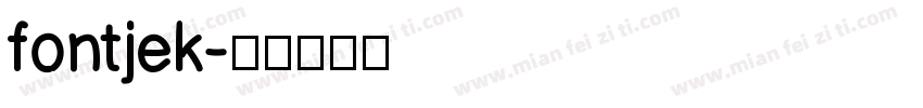 fontjek字体转换