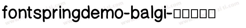 fontspringdemo-balgi字体转换