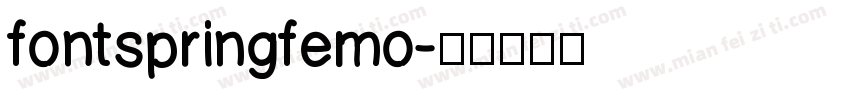 fontspringfemo字体转换