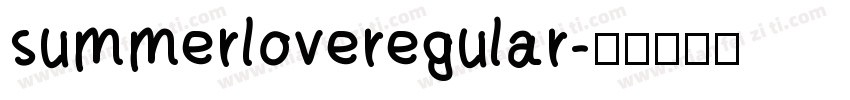 summerloveregular字体转换