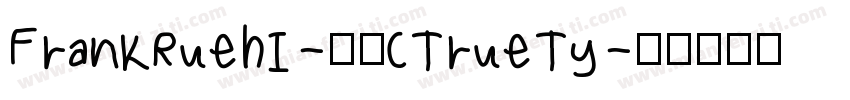 FrankRuehI-常规(TrueTy字体转换