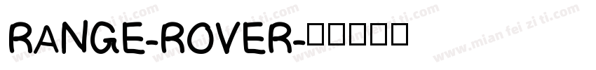 RANGE-ROVER字体转换