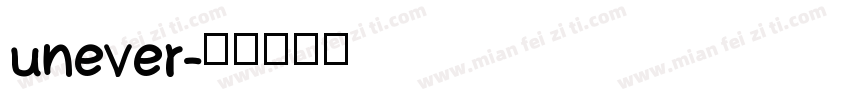 unever字体转换