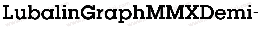 LubalinGraphMMXDemi字体转换
