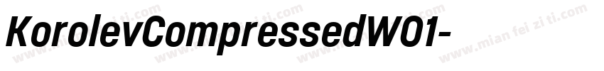 KorolevCompressedW01字体转换