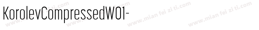 KorolevCompressedW01字体转换