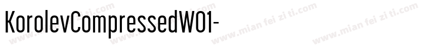 KorolevCompressedW01字体转换