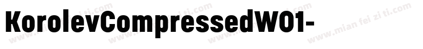KorolevCompressedW01字体转换