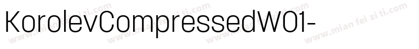KorolevCompressedW01字体转换
