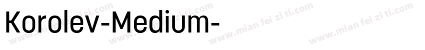 Korolev-Medium字体转换