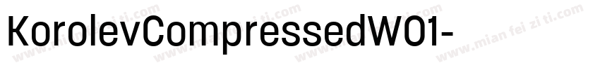KorolevCompressedW01字体转换