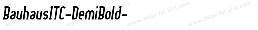 BauhausITC-DemiBold字体转换