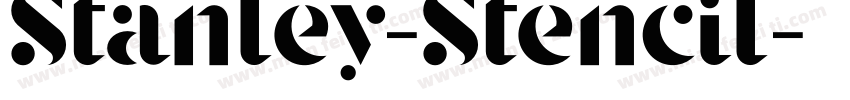 Stanley-Stencil字体转换