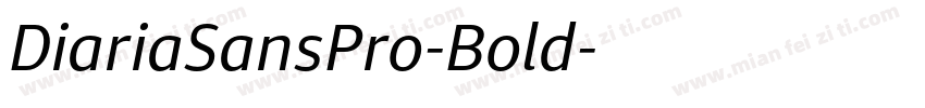 DiariaSansPro-Bold字体转换