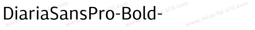 DiariaSansPro-Bold字体转换