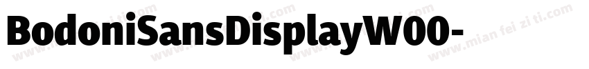 BodoniSansDisplayW00字体转换