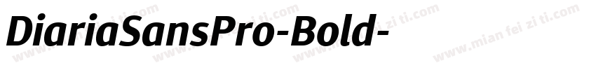 DiariaSansPro-Bold字体转换