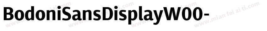BodoniSansDisplayW00字体转换
