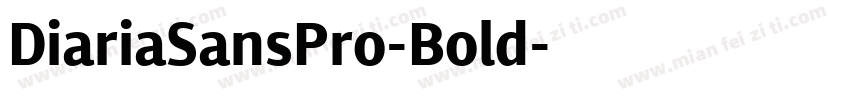 DiariaSansPro-Bold字体转换
