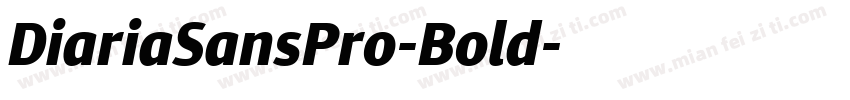 DiariaSansPro-Bold字体转换