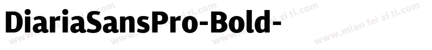 DiariaSansPro-Bold字体转换