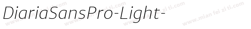 DiariaSansPro-Light字体转换