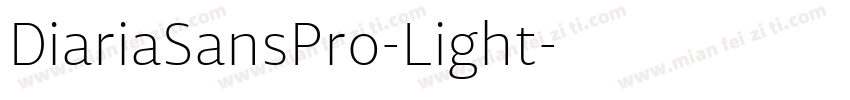 DiariaSansPro-Light字体转换