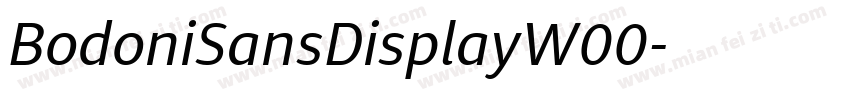 BodoniSansDisplayW00字体转换