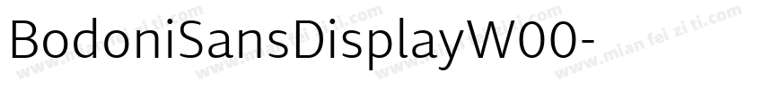 BodoniSansDisplayW00字体转换
