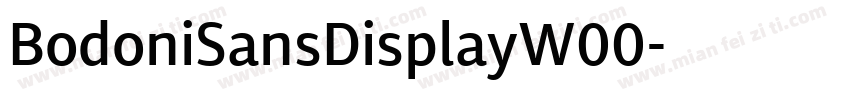 BodoniSansDisplayW00字体转换