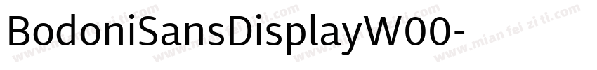 BodoniSansDisplayW00字体转换