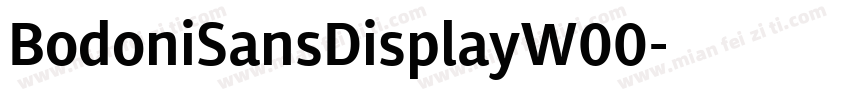 BodoniSansDisplayW00字体转换