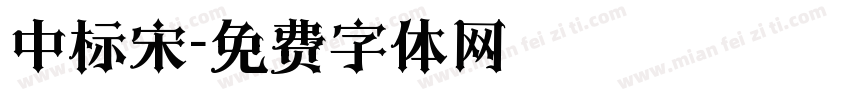 中标宋字体转换
