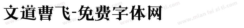 文道曹飞字体转换