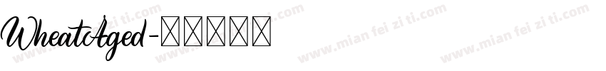 WheatAged字体转换