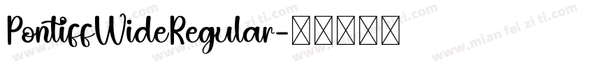 PontiffWideRegular字体转换