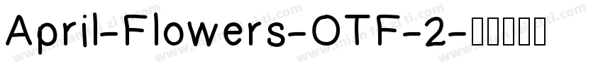 April-Flowers-OTF-2字体转换